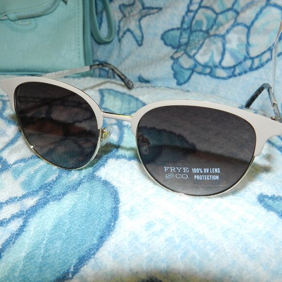 Frye and Co.Cat Eyes Sunglasses Women's UVA/UVB Protection NWT 🆕📦⌚🏃🏻💨⚡🚚 - Picture 4 of 16